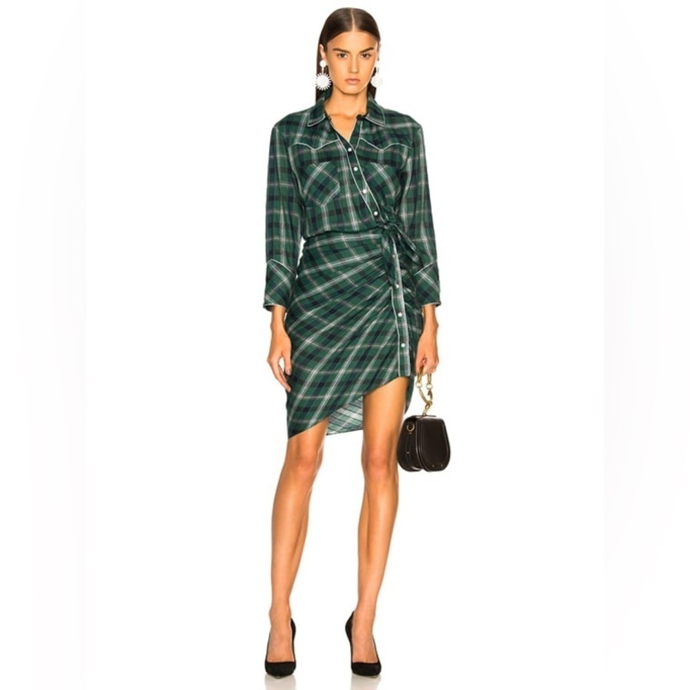 692 Veronica Beard Sierra Dress - Green Silver Color Green Blue Silver Size 8